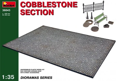 36043  наборы для диорам  COBBLESTONE SECTION  (1:35) 4820041101841