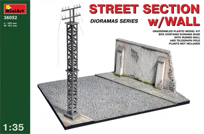 36052  наборы для диорам  STREET SECTION w/WALL  (1:35) 4820041102640