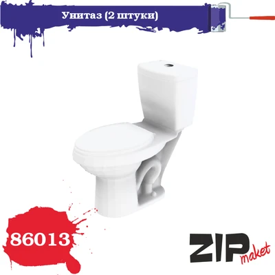 86013  наборы для диорам  Унитаз (2 штуки)  (1:35) 2000002135449