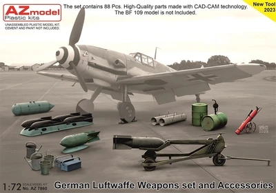 AZ7860  наборы для диорам  German Luftwaffe Weapons set and Accessories  (1:72) 8592942278606