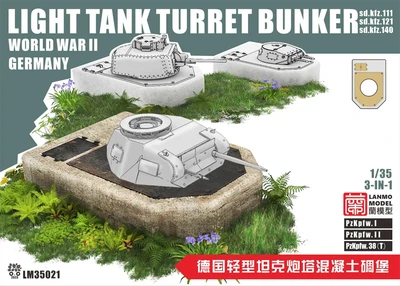 LM-35021  наборы для диорам  Light Tank Turret Bunker Sd.Kfz.111, Sd.Kfz.121, Sd.Kfz.140  (1:35) 2000002153849