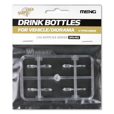 SPS-002  наборы для диорам  Drink Bottles for Vehicle/Diorama (1:35) 4897038550234
