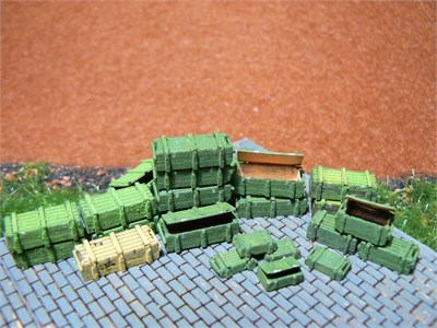 СМ0015  наборы для диорам  Снарядные ящики 120-180мм  (1:72) 2000002123484