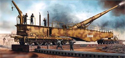 00207  техника и вооружение  280mm K5(E) Leopold Railroad Gun  (1:35) 9580208002071