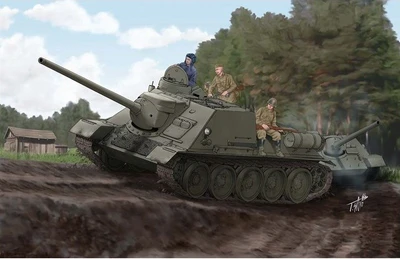 00915  техника и вооружение  САУ  Soviet S-100 Tank Destroyer  (1:16) 9580208009155