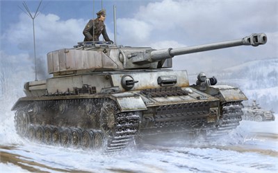 00922  техника и вооружение  German Pz.Beob.Wg. IV Ausf.J Medium Tank  (1:16) 9580208009223