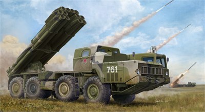 01020  техника и вооружение  РСЗО Russian 9A52-2 Smerch-M of RSZO 9k58  (1:35) 9580208010205