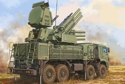 01061  техника и вооружение  ЗРК  Russian 72V6E4 Combat Unit of 96K6 P-S1 ADMGS  (1:35) 9580208010618