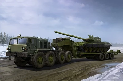 01065  техника и вооружение  М@З-537G Late Prod with ChMZ@P-9990 semi-trailer  (1:35) 9580208010656