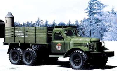 01101  техника и вооружение  З&Л-157 Soviet Army Truck  (1:72) 9580208011011