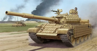 01549  техника и вооружение  Танк 62 ERA Mod.1972 (Iraqi Regular Army)  (1:35) 9580208015491