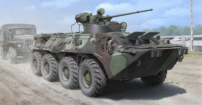 01595  техника и вооружение  БТР  Russian BTR-80A APC  (1:35) 9580208015958