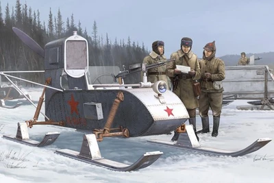 02322  техника и вооружение  Soviet Aerosan RF-8  (1:35) 9580208023229