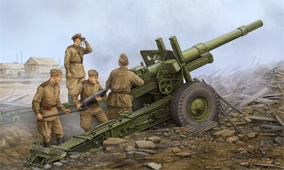 02324  техника и вооружение  Soviet ML-20 152 mm Howitzer (with M-46 Carriage)  (1:35) 9580208023243
