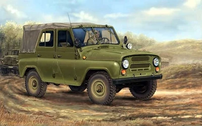 02327  техника и вооружение  Soviet У@З-469 All Terrain Vehicle  (1:35) 9580208023274