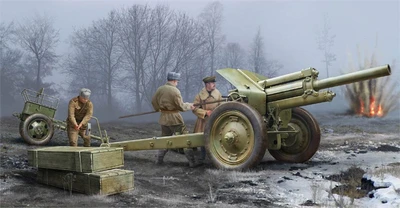 02343  техника и вооружение  Soviet 122 mm Howitzer 1938 M-30 Early Version  (1:35) 9580208023434