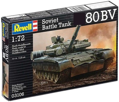 03106  техника и вооружение  Танк-80БВ  (1:72) 2000000075341