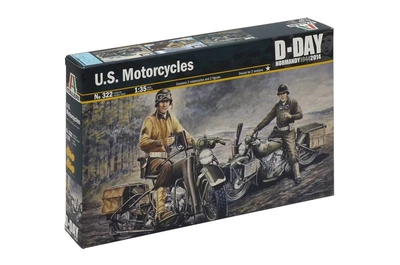 0322  техника и вооружение  U.S. MOTORCYCLES  (1:35) 8001283003223