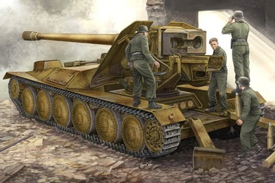 05523  техника и вооружение  САУ  "Крупп" 128-мм Pak44 (1:35) 9580208055237