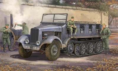 05530  техника и вооружение  German Sd.Kfz. 6 Halbkettenzugmaschine Pionierausführung  (1:35) 9580208055305