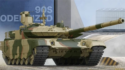 05549  техника и вооружение  Russian Танк-90S Modernized  (1:35) 9580208055497