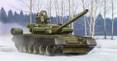 05566  техника и вооружение  Танк-80БВ (1:35) 9580208055664