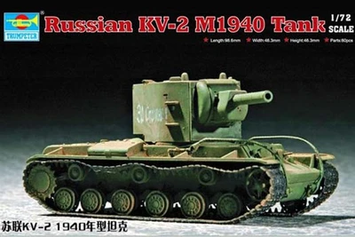 07235  техника и вооружение  Russian KV-2 M1940 Tank  (1:72) 9580208072357