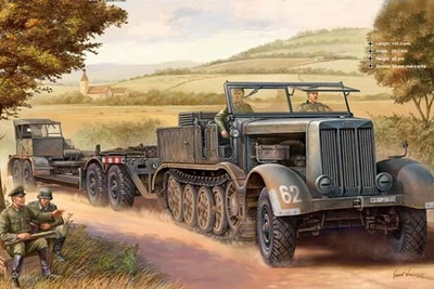 07275  техника и вооружение  18 Ton Heavy Half-Track Sd.Kfz.9 and Tank Transporter Sd.Ah.116  (1:72) 9580208072753