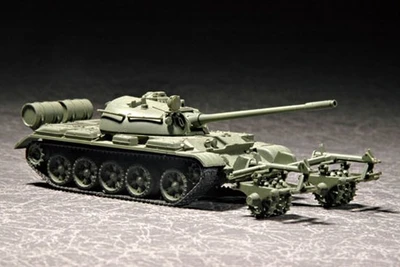 07283  техника и вооружение  Танк-55 with KMT-5  (1:72) 9580208072838