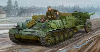 09509  техника и вооружение  Soviet AT-P artillery tractor  (1:35) 9580208095097
