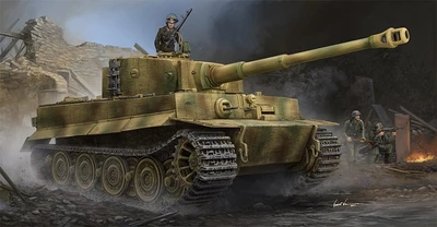 09540  техника и вооружение  Pz.Kpfw.VI Ausf.E Sd.Kfz.181 Tiger I (Late Production)Zimmerit  (1:35) 9580208095400