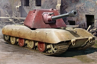 09543  техника и вооружение  E-100 Heavy Tank - Krupp Turret  (1:35) 9580208095431