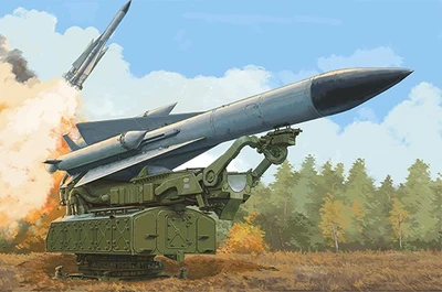 09550  техника и вооружение  ЗРК  Russian 5V28 of 5P72 Launcher SAM-5 Gammon  (1:35) 9580208095509