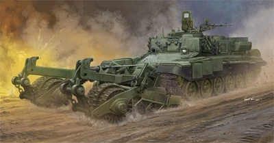 09552  техника и вооружение  БМР  Russian Armored Mine-Clearing Vehicle BMR-3  (1:35) 9580208095523
