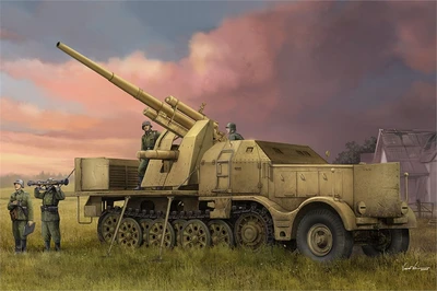 09577  техника и вооружение  Schwerer Zugkraftwagen 18 t with 8.8cm Flak  (1:35) 9580208095776