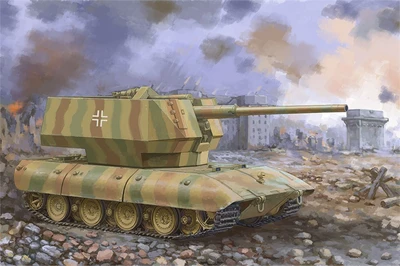 09585  техника и вооружение  E-100 Flakpanzer w/12.8cm Flak 40  (1:35) 9580208095851