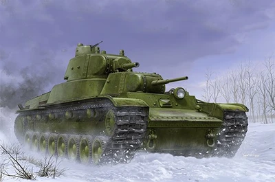 09590  техника и вооружение  Soviet T-100 Heavy Tank  (1:35) 9580208095905