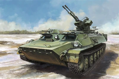 09618  техника и вооружение  MT-LB with zu-23-2  (1:35) 9580208096186