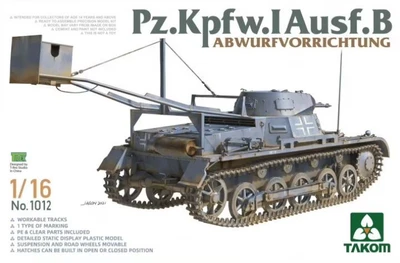 1012  техника и вооружение  Pz.Kpfw. I Ausf.B Abwurfvorrichtung  (1:16) 4897051421825
