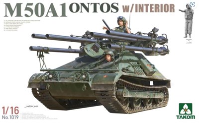 1019  техника и вооружение   M50A1 Ontos with Interior  (1:16) 4897051422532