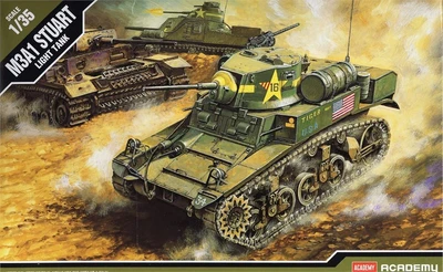 13269  техника и вооружение  M3A1 STUART LIGHT TANK  (1:35) 603550013980