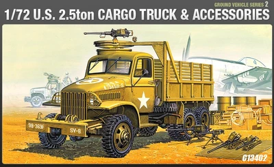 13402  техника и вооружение  US 2,5 ton Cargo Truck & Accessories (1:72) 603550134029