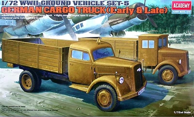 13404  техника и вооружение  German Cargo Truck (Early & Late)  (1:72) 603550134043