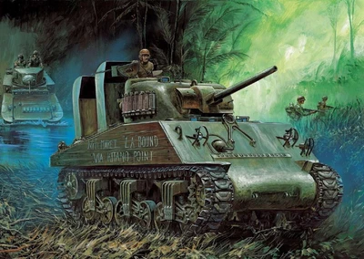 13562  техника и вооружение  M4A2 (75) “Pacific Theater”  (1:35) 8809845381679