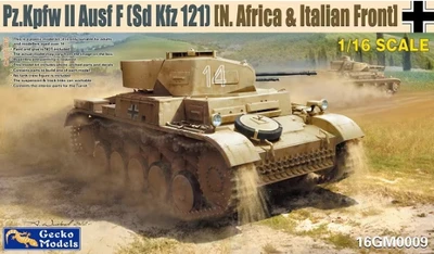16GM0009  техника и вооружение  Pz.kpfw II (Sd.Kfz.121) Ausf.F (North Africa & Italian Front) (1:16) 4892667160090