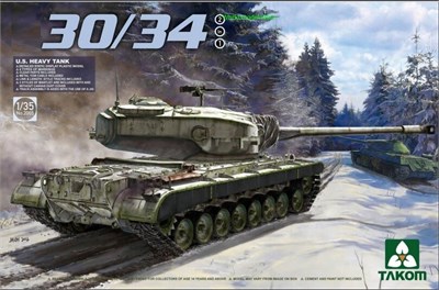2065  техника и вооружение  30/34 U. S. Heavy Tank  (1:35) 4897051420781