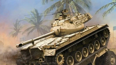2072  техника и вооружение  Medium Tank M47 E/M  (1:35) 4897051420842