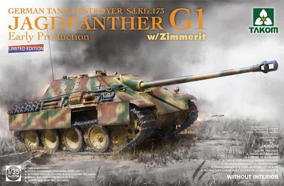 2125W  техника и вооружение  Sd.Kfz. 173 Jagdpanther G1 Early Production w/Zimmerit  (1:35) 2000002158004