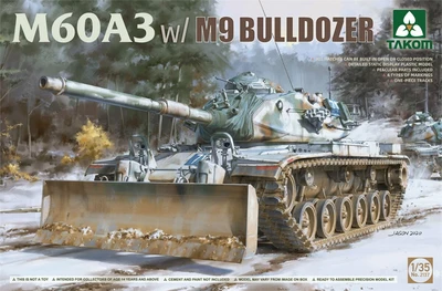 2137  техника и вооружение  M60A3 w/M9 Bulldozer  (1:35) 4897051421818