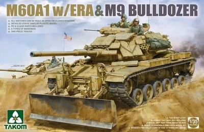2142  техника и вооружение  M60A1 w/ERA & M9 Bulldozer  (1:35) 4897051421924